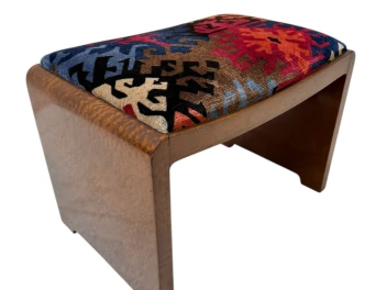 Art Deco Stool by De Coene Frères Kortrijk, 1930s